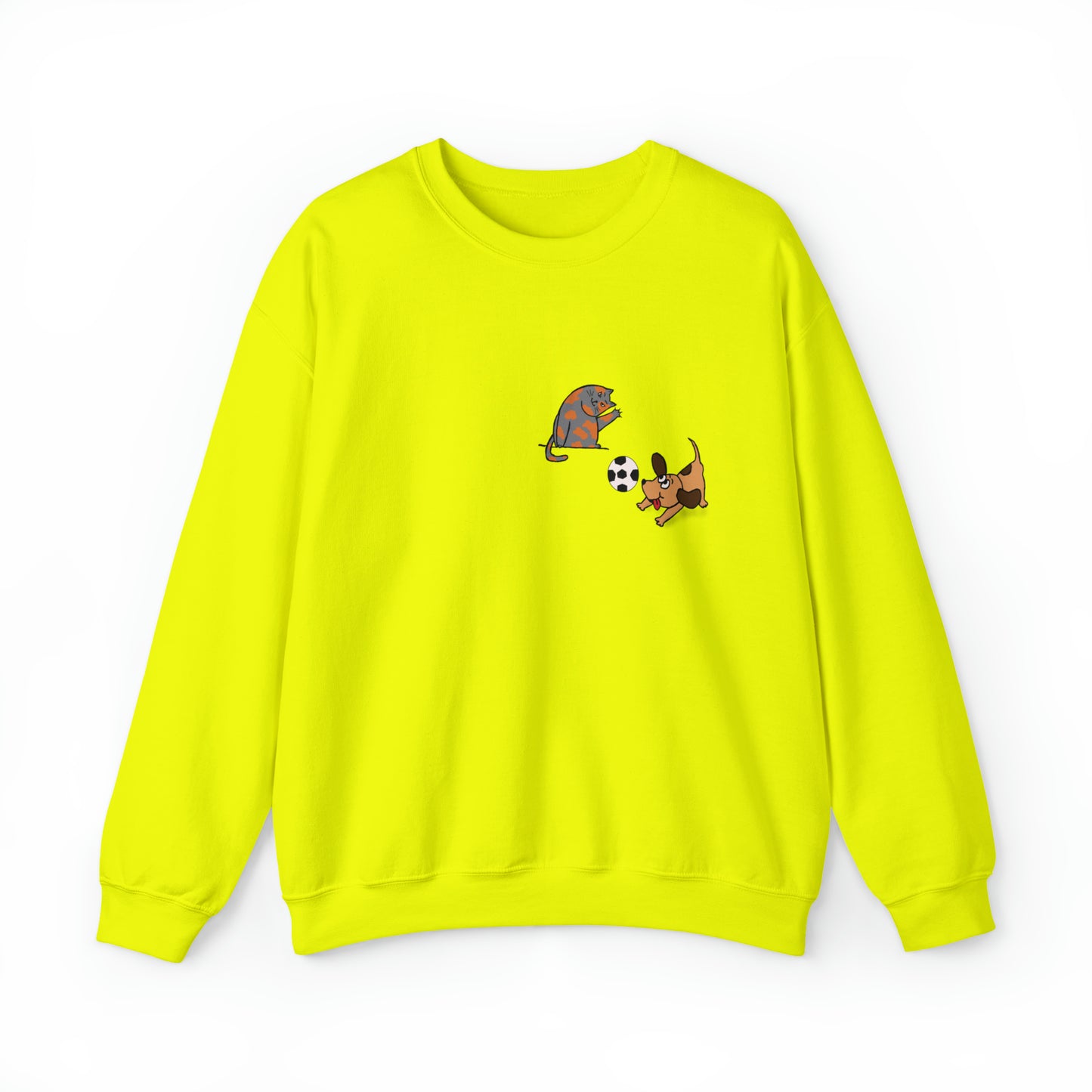 Funny Cat-Dog - Unisex Crewneck Sweatshirt