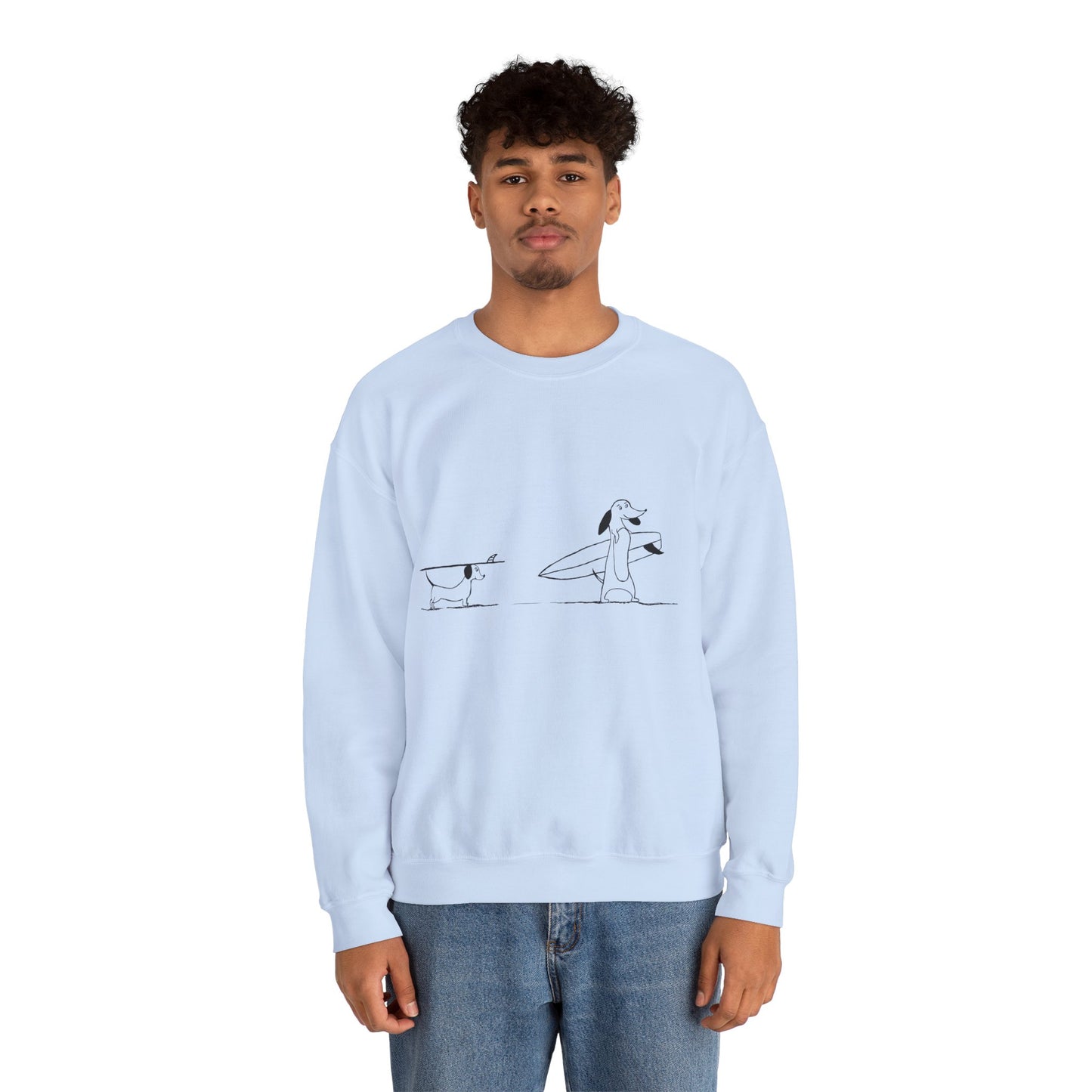 Surfing Dod - Unisex Heavy Blend™ Crewneck Sweatshirt