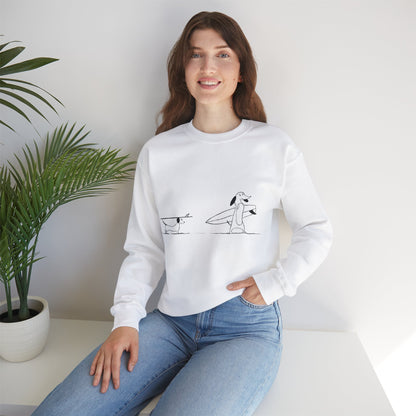 Surfing Dod - Unisex Heavy Blend™ Crewneck Sweatshirt