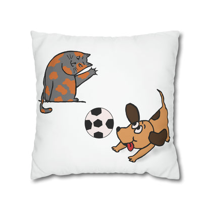 Cat-dog Decor Pillowcase