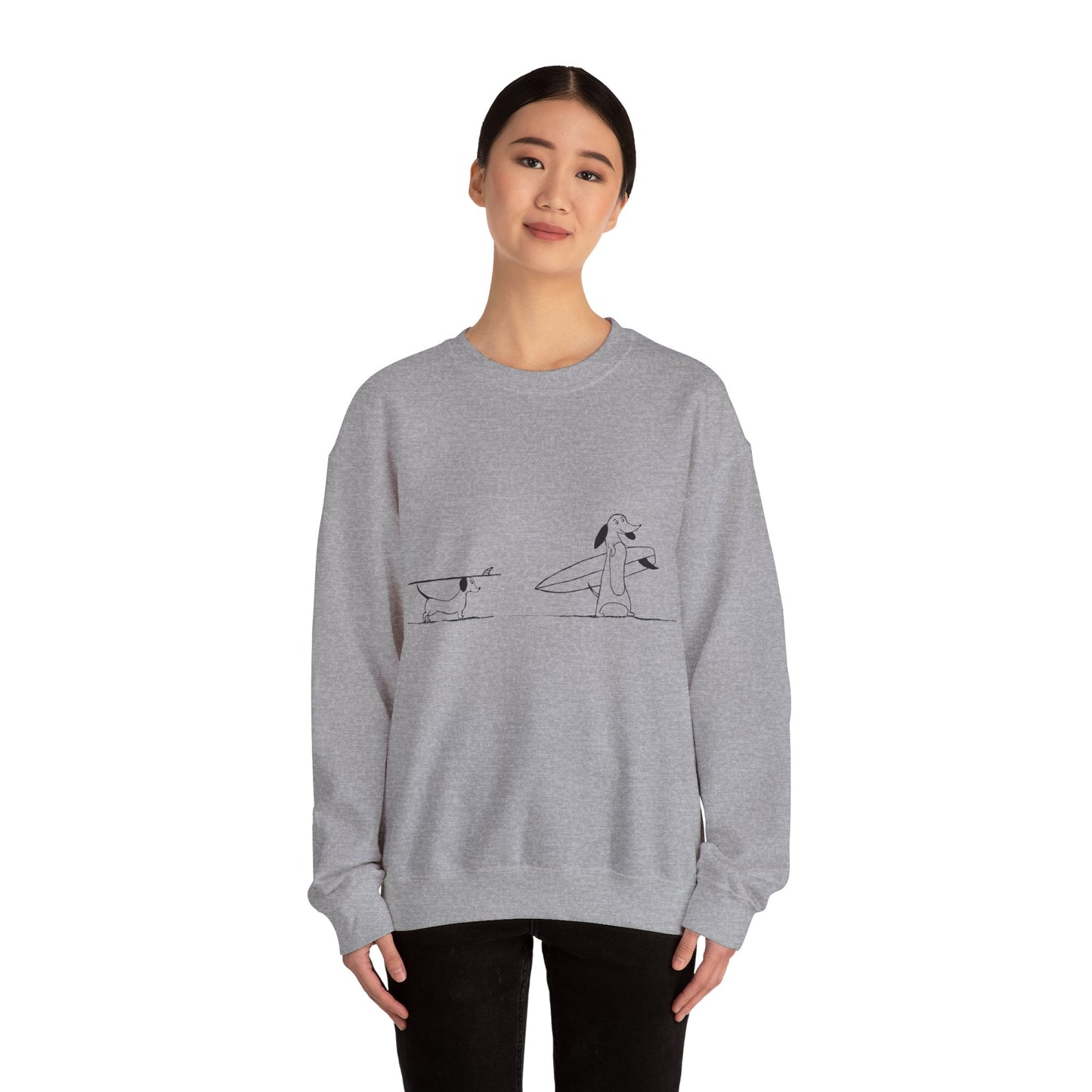 Surfing Dod - Unisex Heavy Blend™ Crewneck Sweatshirt