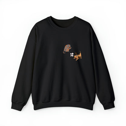 Funny Cat-Dog - Unisex Crewneck Sweatshirt