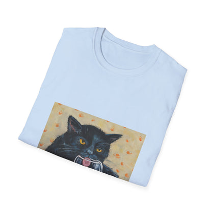 Cat wine - Unisex Softstyle T-Shirt