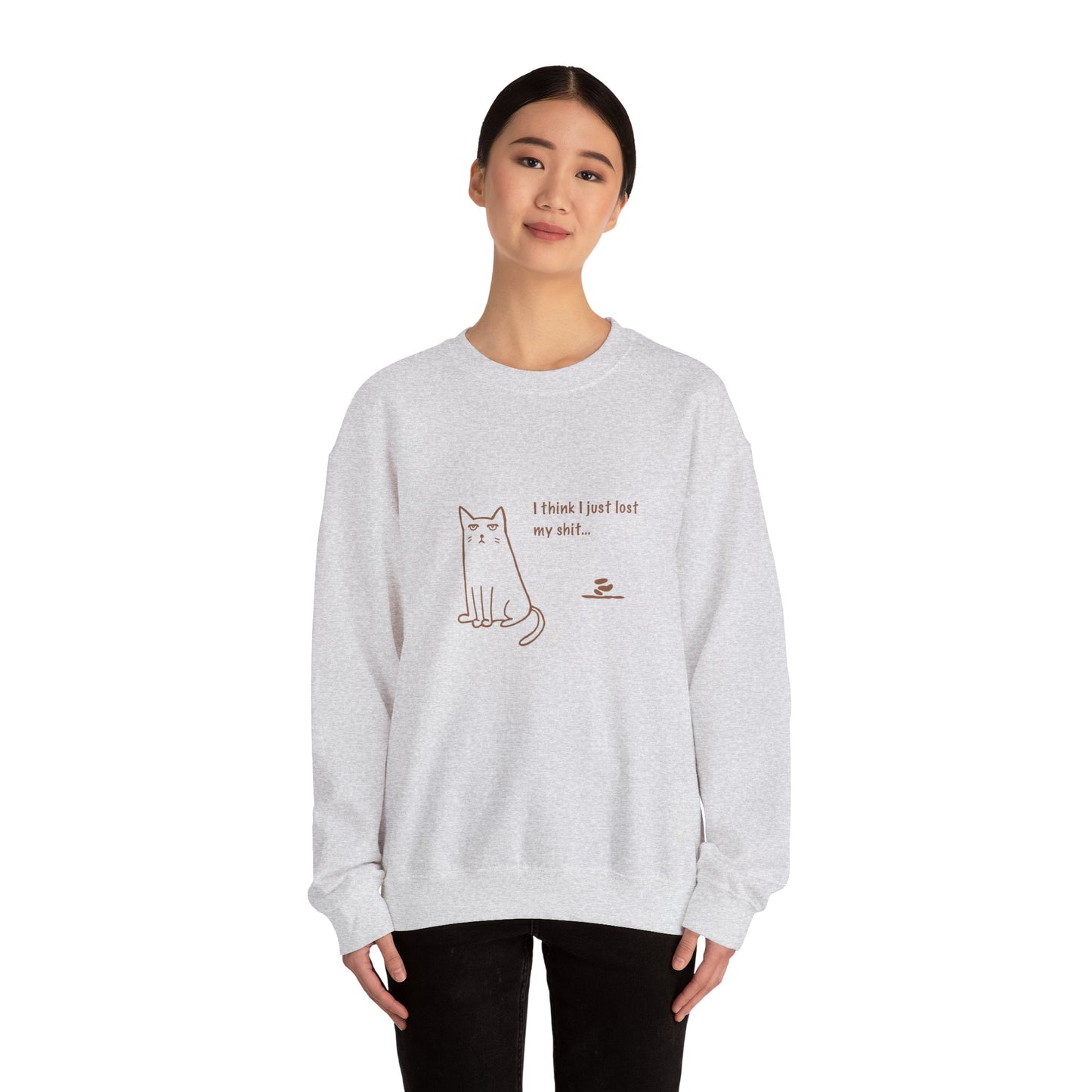 Naughty cat - Unisex Heavy Blend™ Crewneck Sweatshirt