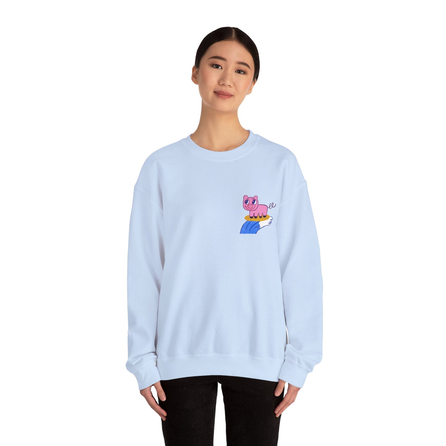 Surf Piggy - Unisex Heavy Blend™ Crewneck Sweatshirt