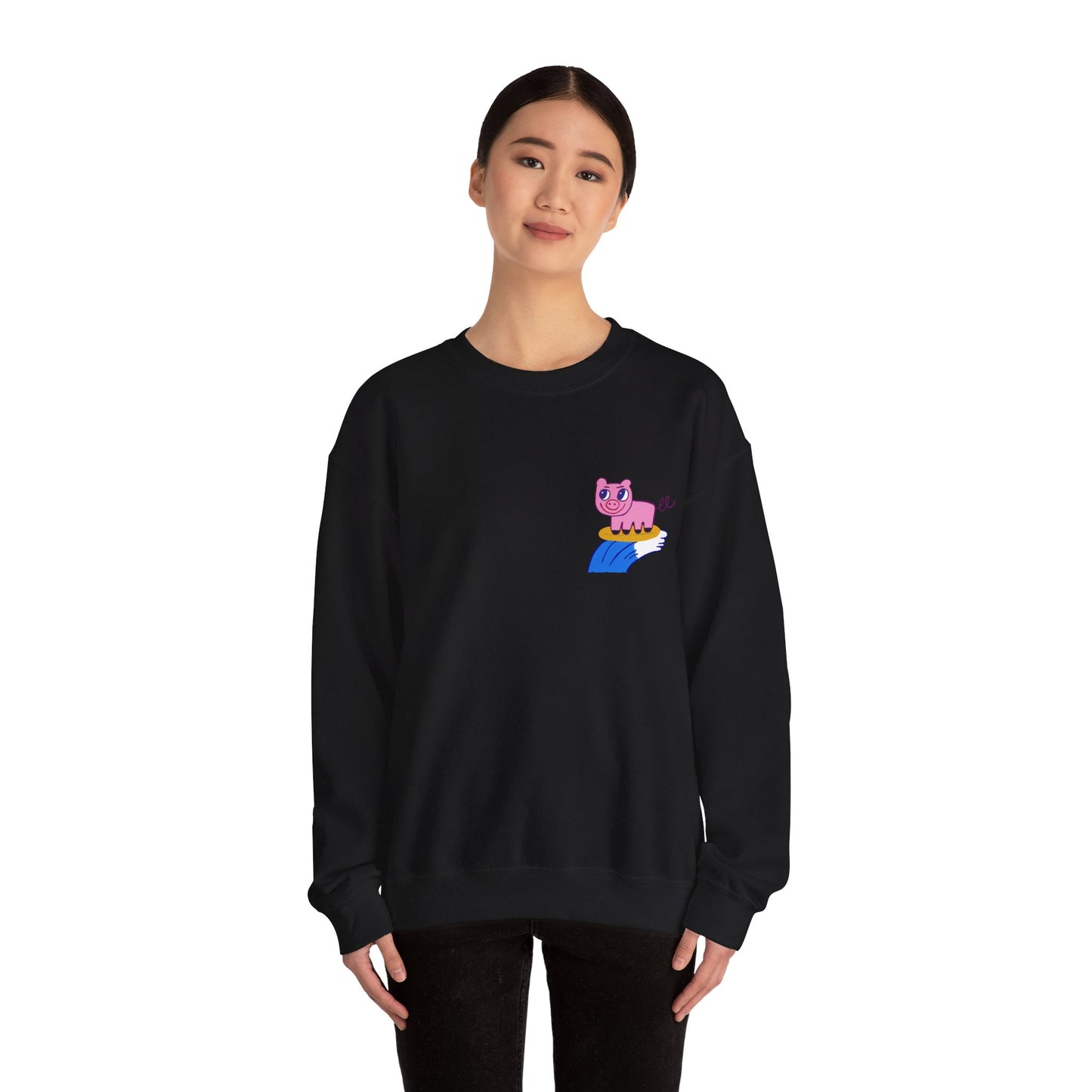 Surf Piggy - Unisex Heavy Blend™ Crewneck Sweatshirt