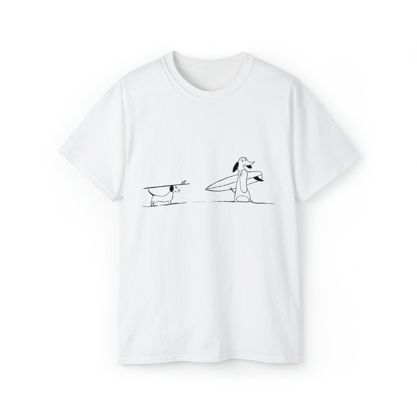 Surfing Dog - Unisex Ultra Cotton Tee