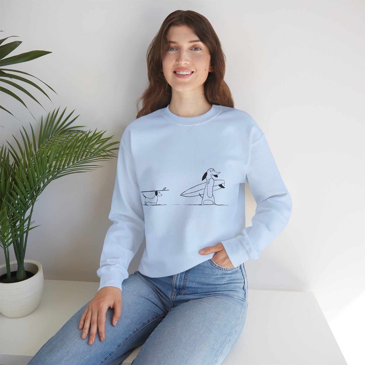 Surfing Dod - Unisex Heavy Blend™ Crewneck Sweatshirt