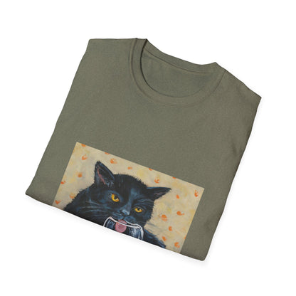 Cat wine - Unisex Softstyle T-Shirt