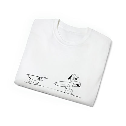 Surfing Dog - Unisex Ultra Cotton Tee