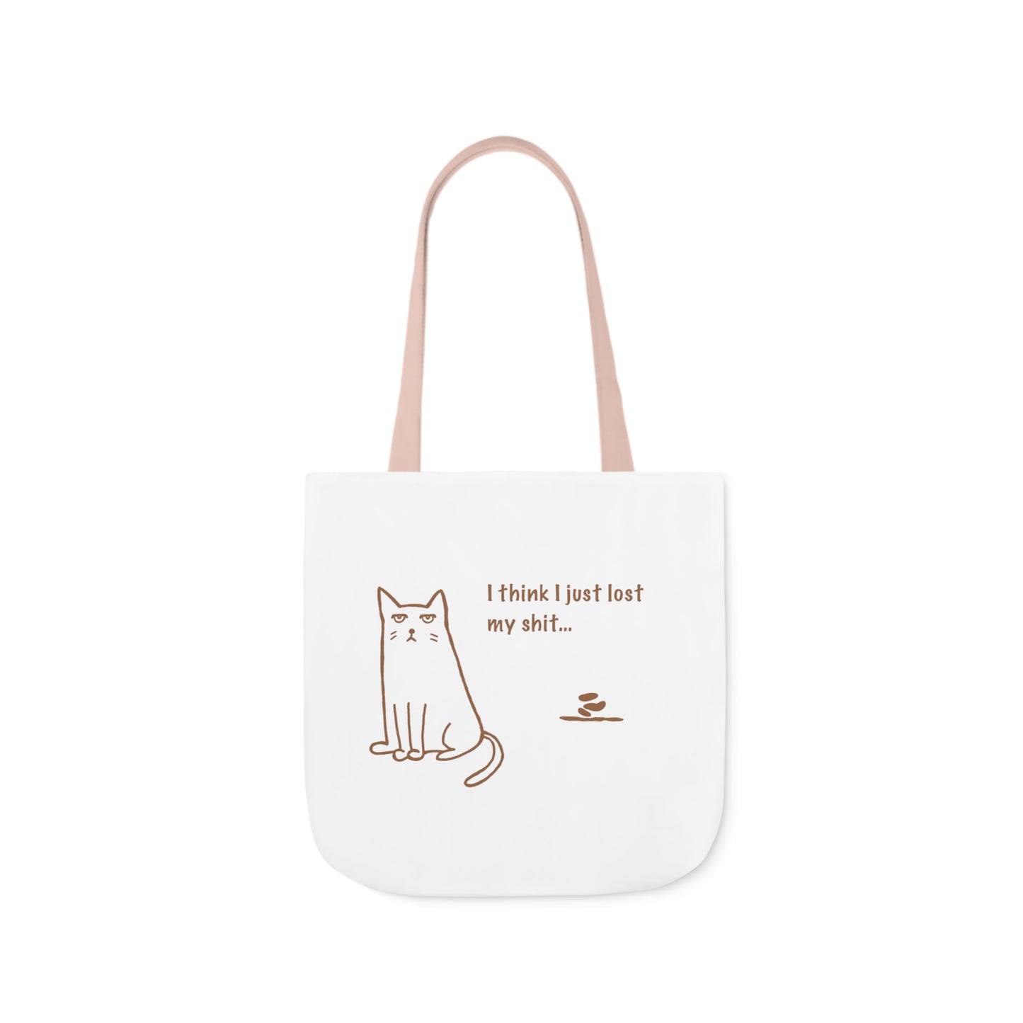 Funny Cat - Polyester Canvas Tote Bag (AOP)