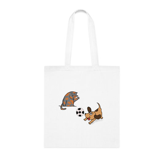 Cat-Dog lover - Cotton Tote Bag