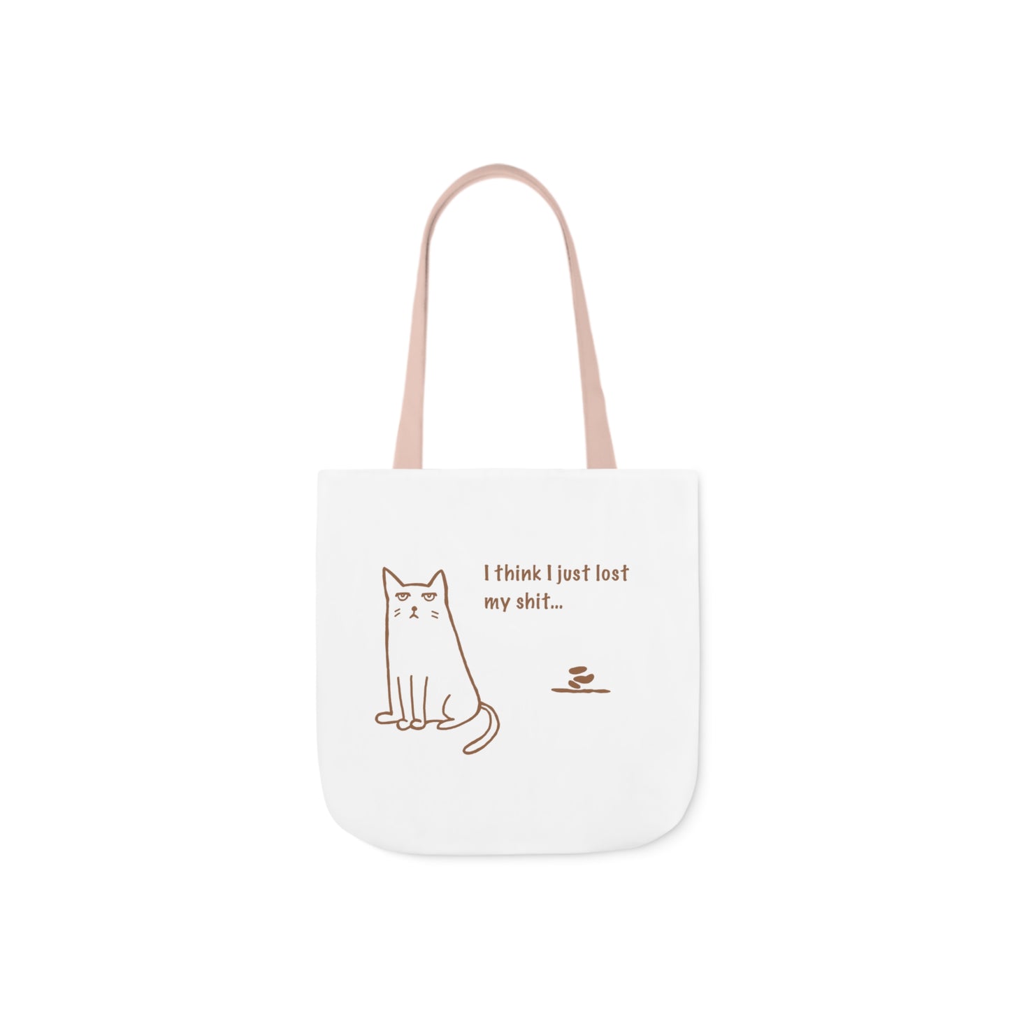 Funny Cat - Polyester Canvas Tote Bag (AOP)