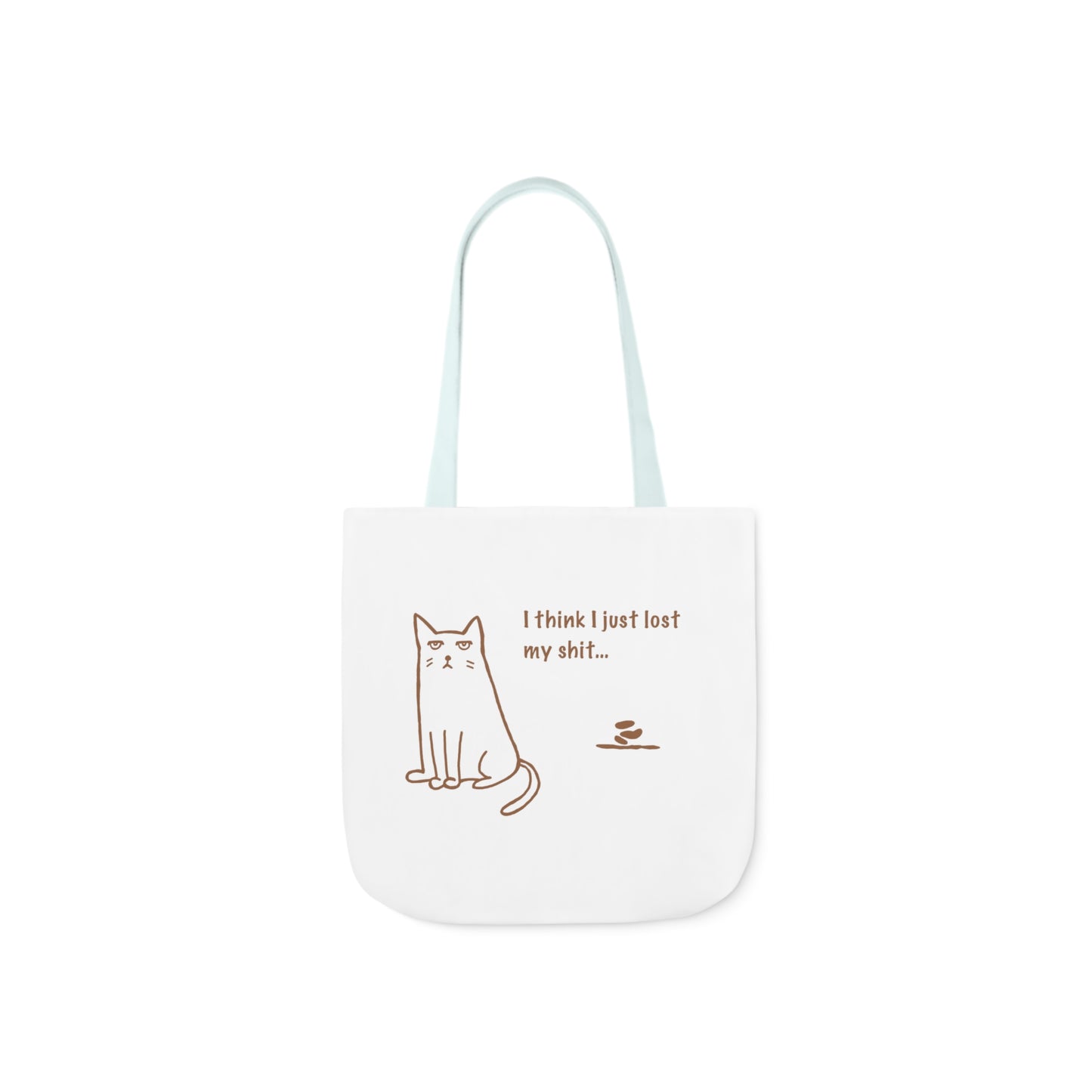 Funny Cat - Polyester Canvas Tote Bag (AOP)