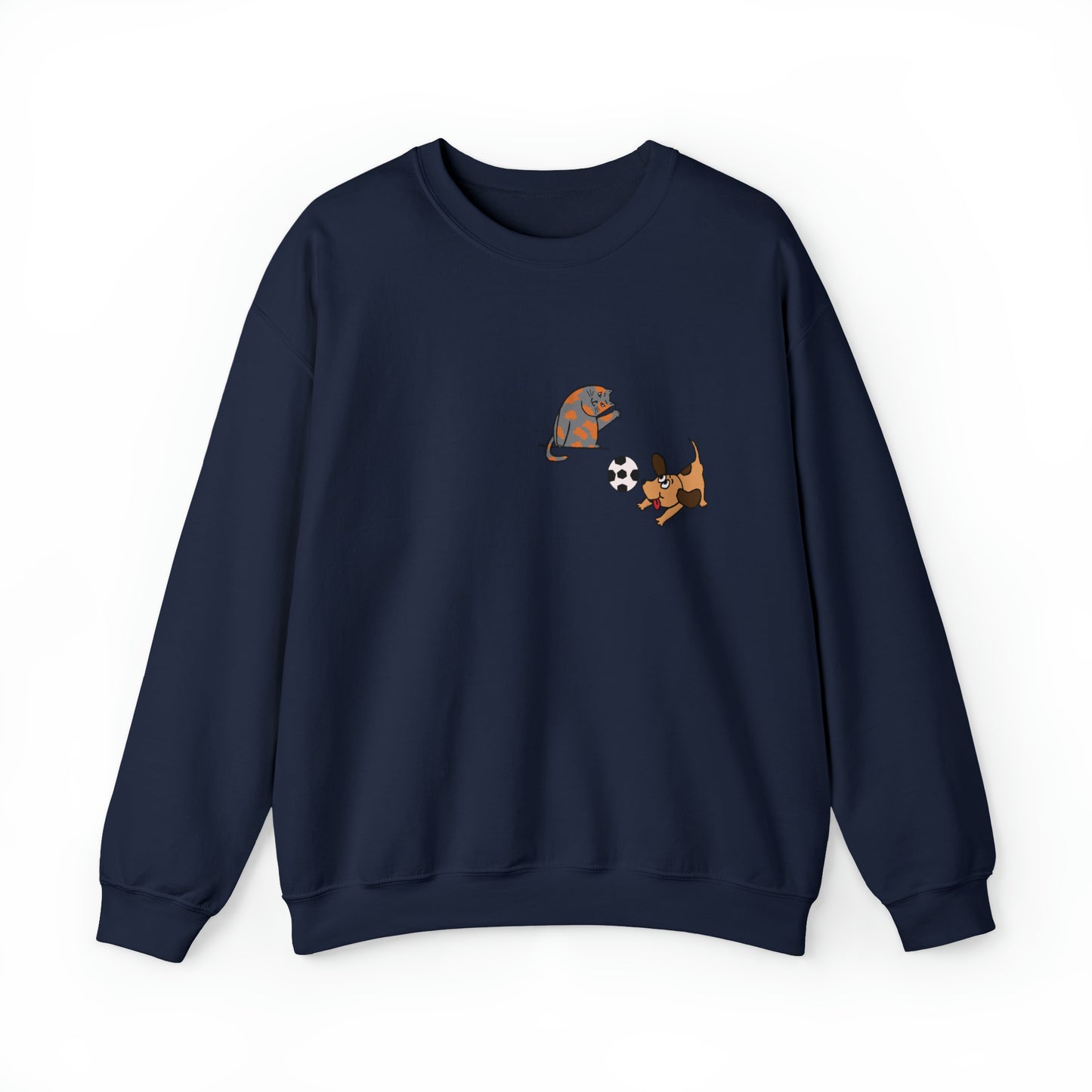 Funny Cat-Dog - Unisex Crewneck Sweatshirt