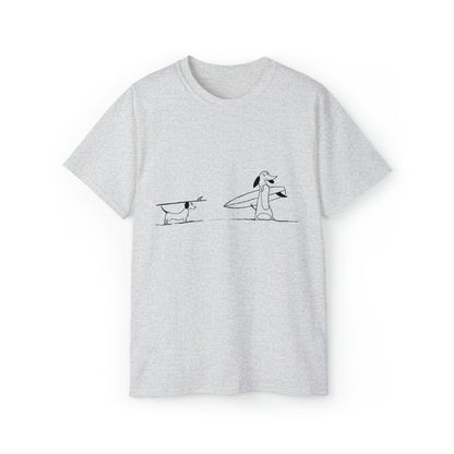 Surfing Dog - Unisex Ultra Cotton Tee