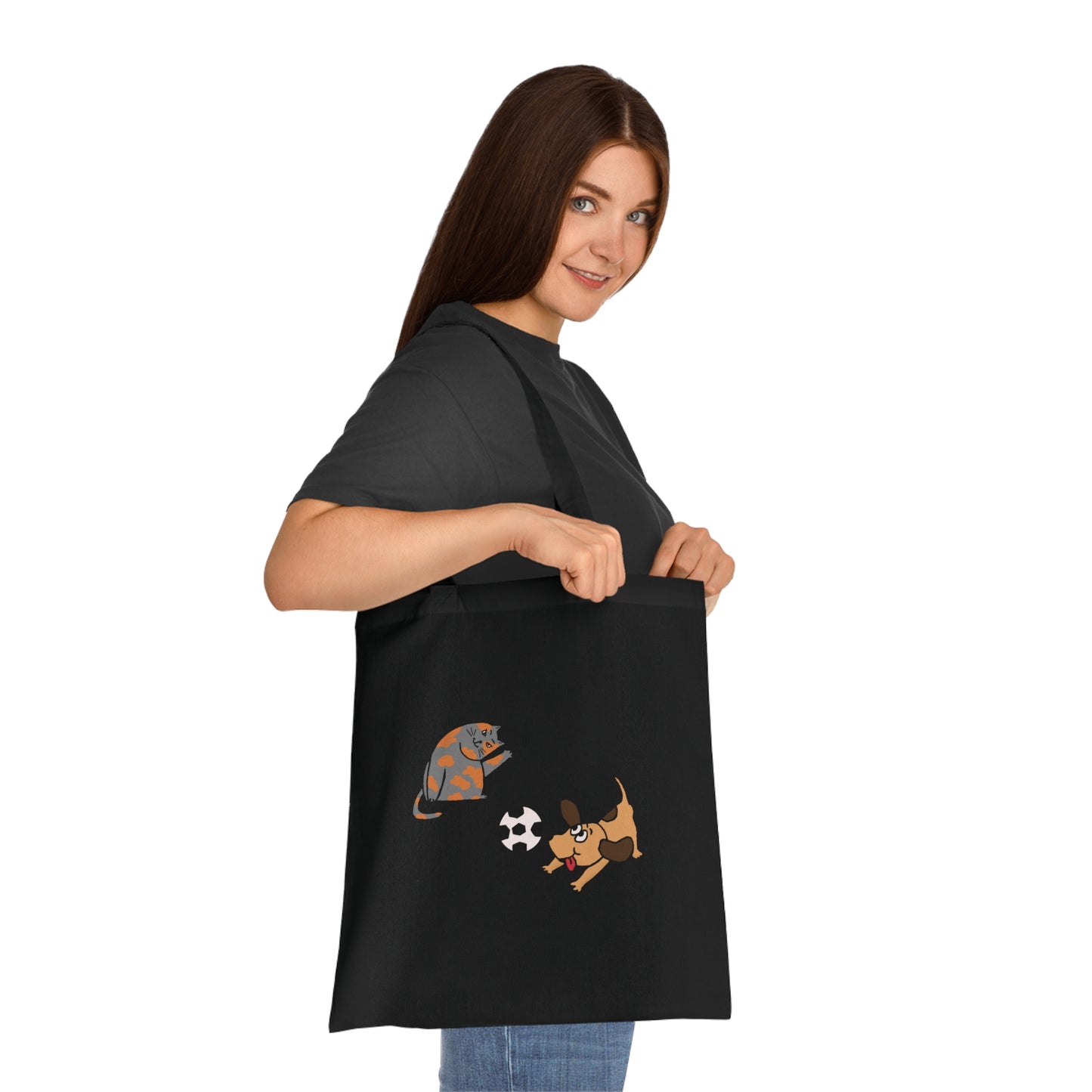 Cat-Dog lover - Cotton Tote Bag