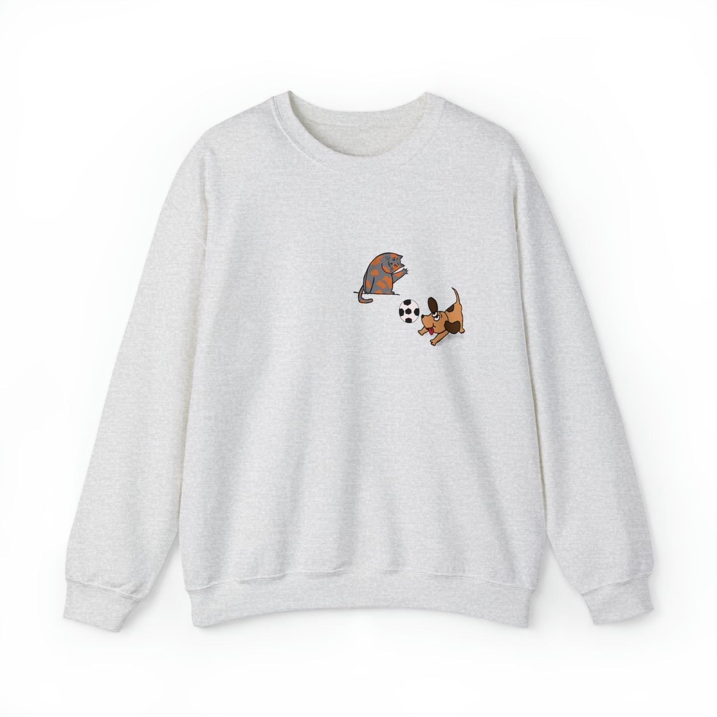 Funny Cat-Dog - Unisex Crewneck Sweatshirt