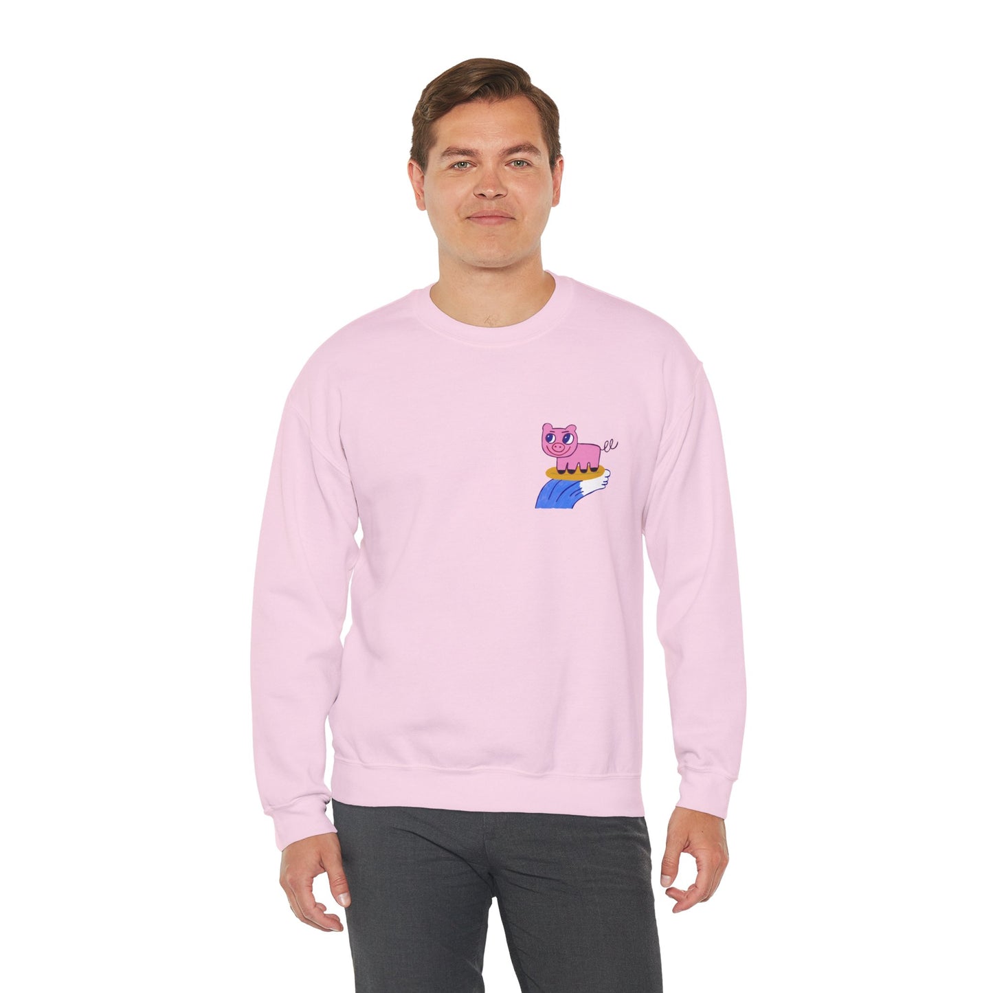 Surf Piggy - Unisex Heavy Blend™ Crewneck Sweatshirt